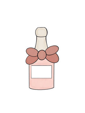 Champagne Bottle with Bow