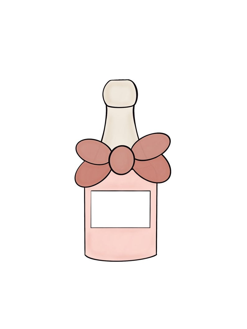 Champagne Bottle with Bow