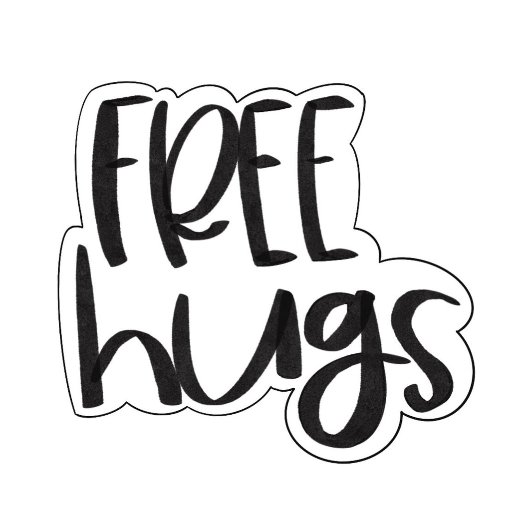 Free Hugs Outline