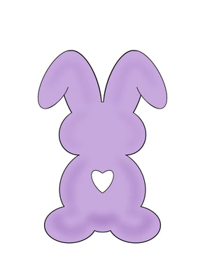 Bunny with Heart Cut Out