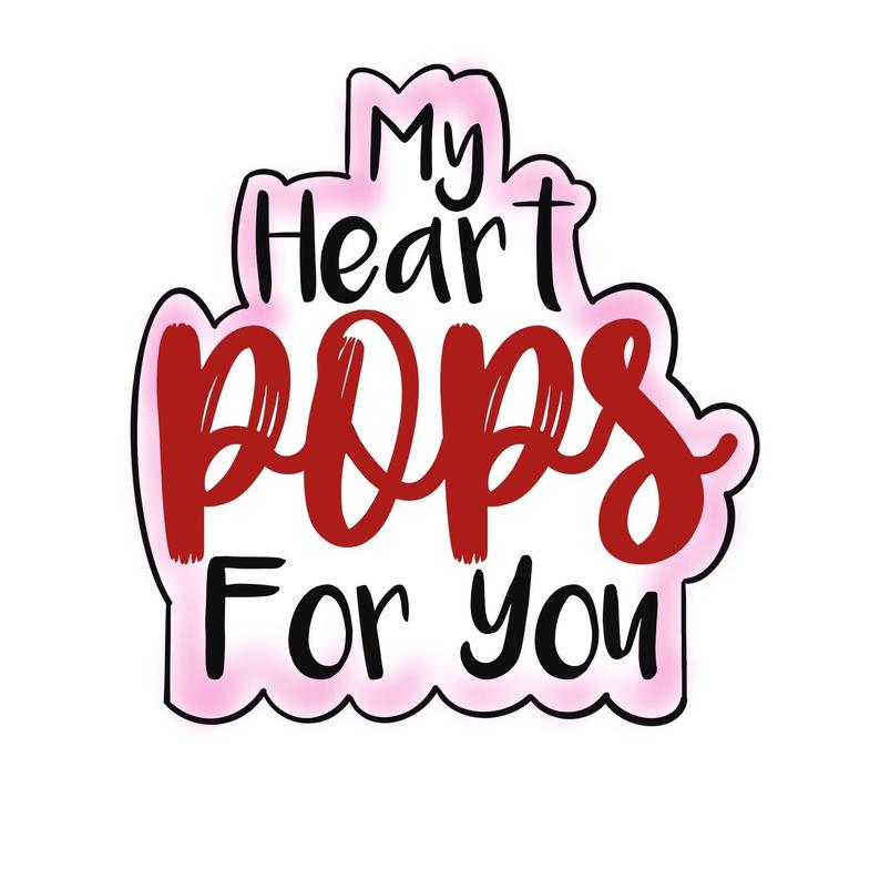 My Heart Pops For You Outline
