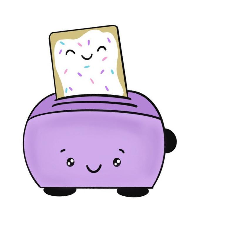 Toaster with Pop-Tart – PinkyPrintsCo