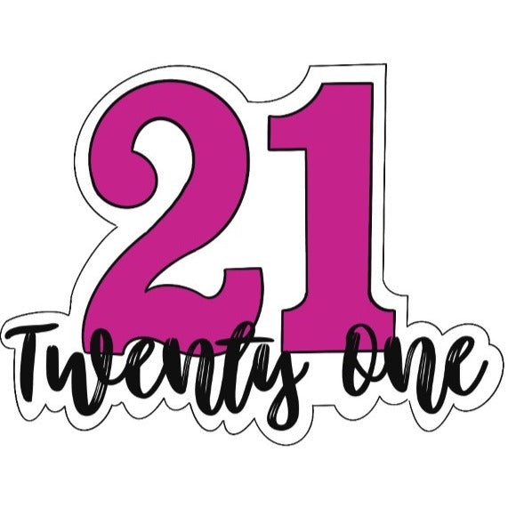 Twenty One with Lettering