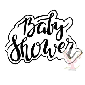 Baby Shower 2 Word Cookie Cutter