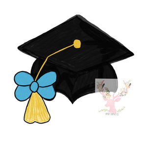 Graduation Cap with Bow Cookie Cutter