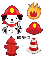 Load image into Gallery viewer, Firefighter Puppy Cookie Cutter