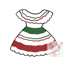 Load image into Gallery viewer, Fiesta Mexican Dress Cookie Cutter