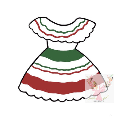 Fiesta Mexican Dress Cookie Cutter