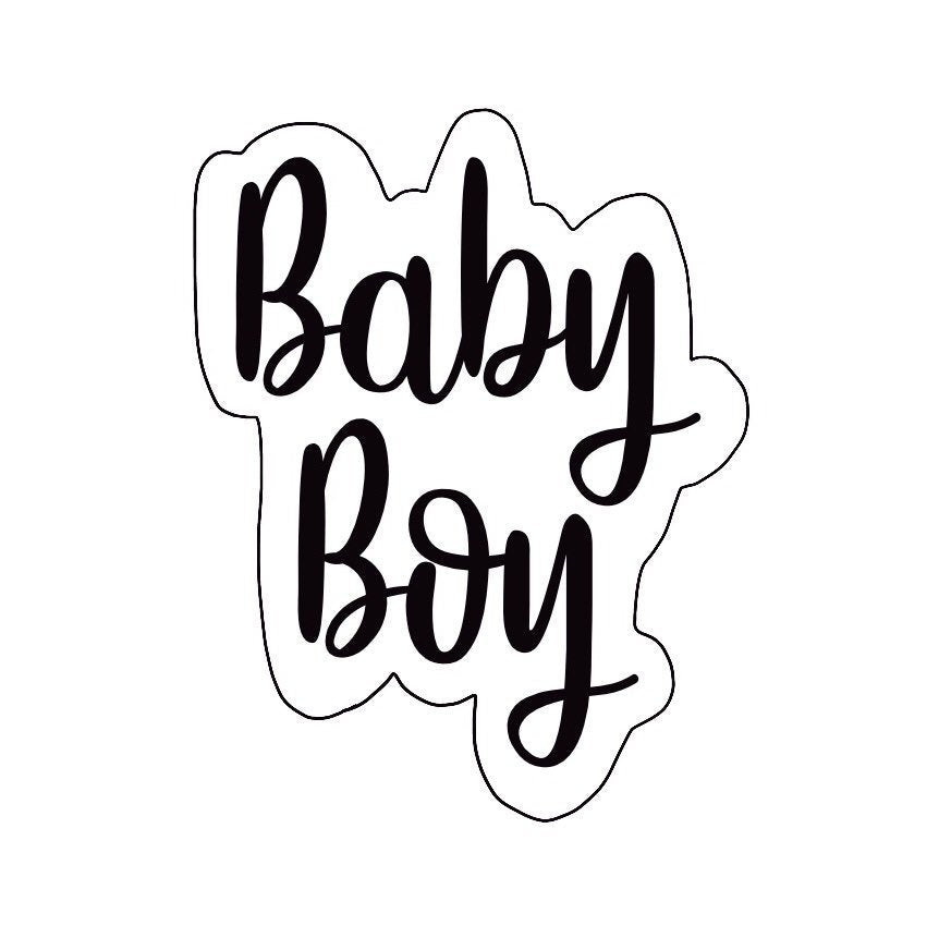 Baby Boy Lettering Cookie Cutter