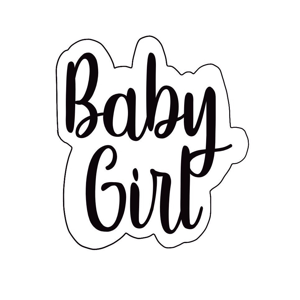 Baby Girl Lettering Cookie Cutter