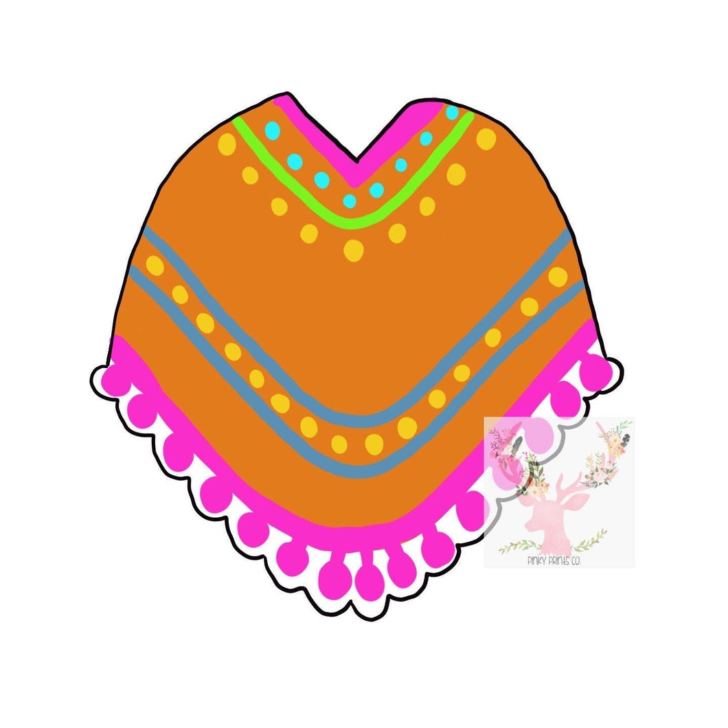 Poncho Top Cookie Cutter
