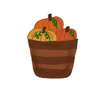 Basket of Pumpkins Cookie Cutter
