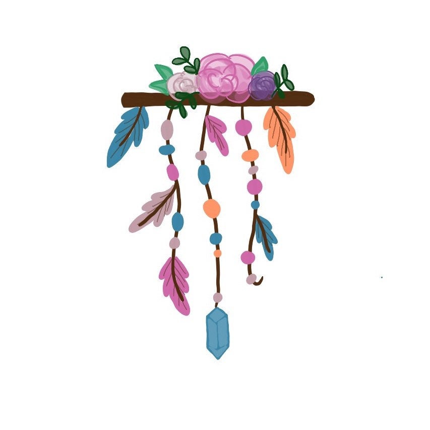 Boho Feather Hanger Cookie Cutter