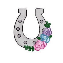 Load image into Gallery viewer, Horseshoe with/without Florals Cookie Cutter