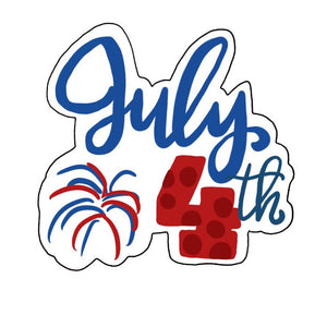 July 4th Plaque Cookie Cutter