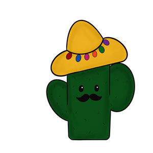 Sombrero Cactus Cookie Cutter