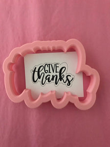 Give Thanks Wording Cookie Cutter