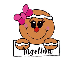 Plaque Girl Gingerbread Cookie Cutter