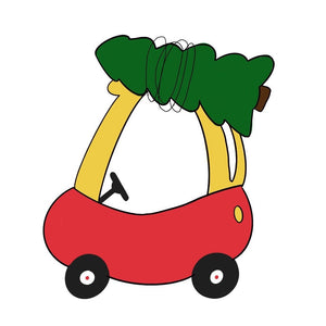 Toddler Car with Tree Cookie Cutter