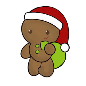 Santa Gingerbread Boy Cookie Cutter