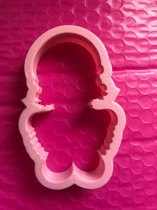 Mexican Girl Holding Dress Cookie Cutter