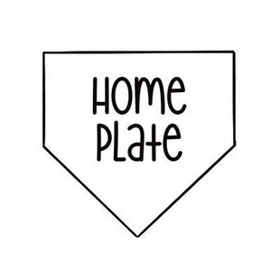Home Plate with/without Bow Cookie Cutter