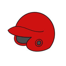 Load image into Gallery viewer, Baseball Helmet with/without Bow Cookie Cutter