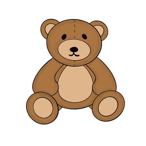 Teddy Bear Cookie Cutter – PinkyPrintsCo