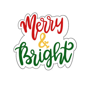 Merry & Bright Plaque Cookie Cutter