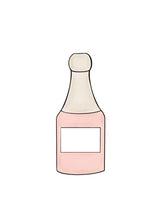 Load image into Gallery viewer, Champagne Bottle with or without Bow Cookie Cutter