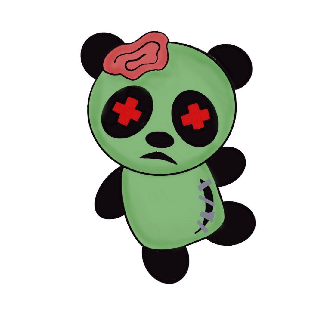 Zombie Panda Cookie Cutter