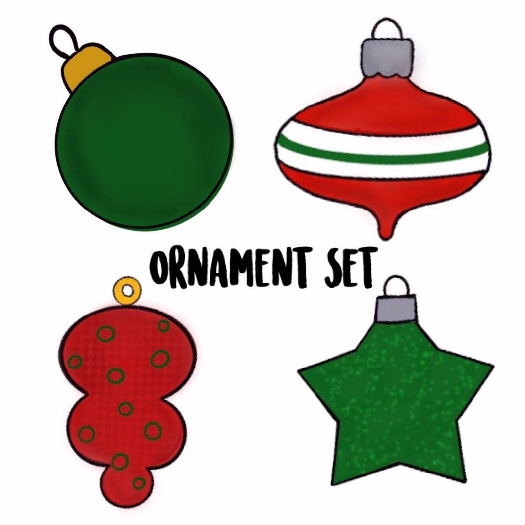 Ornament Set Cookie Cutters (4 pc)