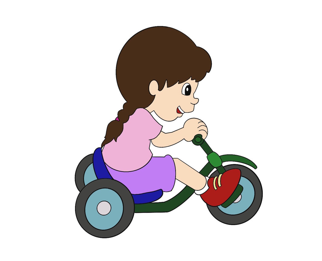 Girl on Tricycle