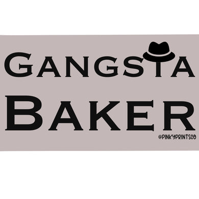 Gangsta Baker Sticker