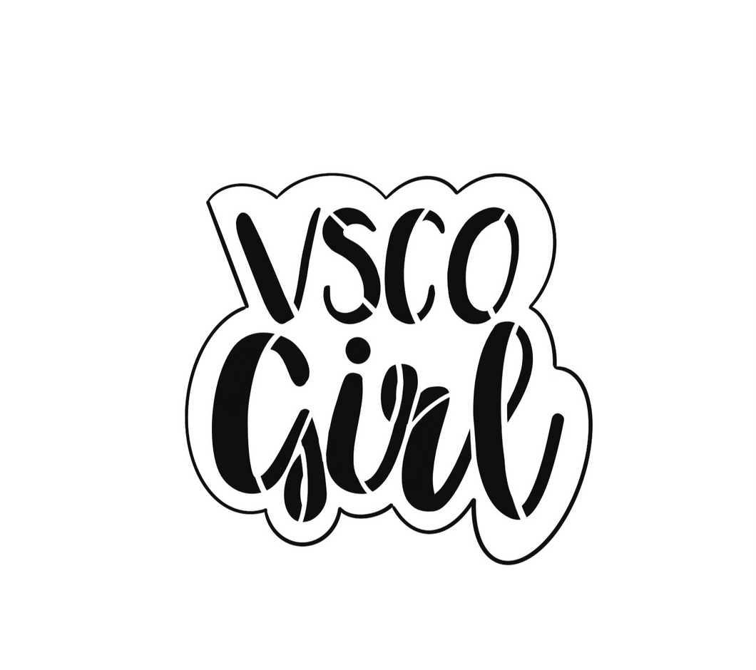 VSCO Girl Lettering Cookie Cutter