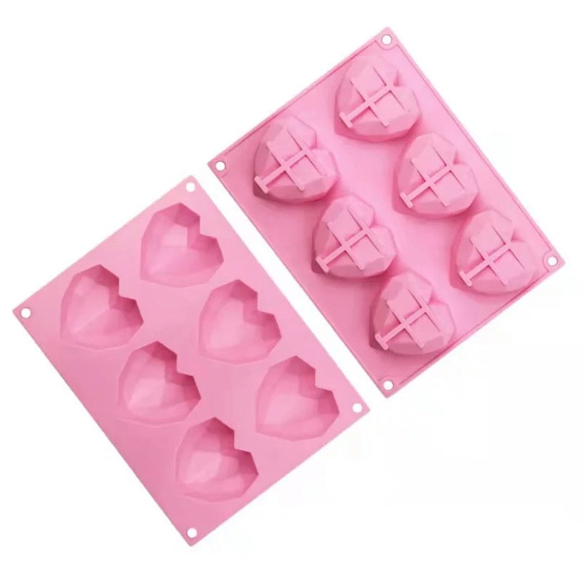 Geometric Heart Silicone Mold – Busy Bakers Supplies
