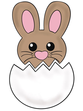 2 pc Bunny In Egg