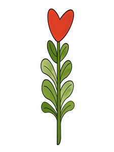 Tall Heart Flower
