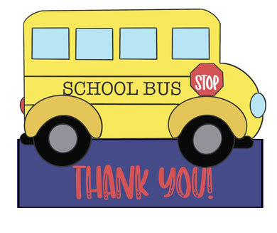 School Bus Plaque
