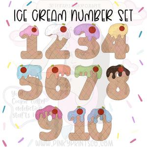 Ice Cream Number Set 1-10