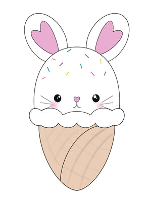 Bunny Ice Cream Cone