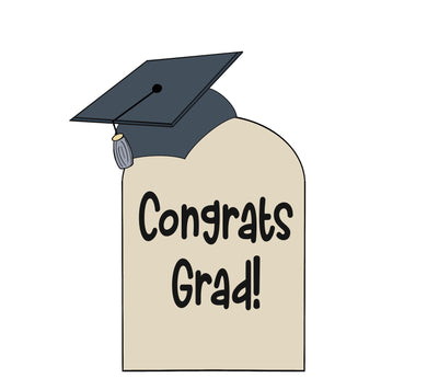 Arch Plaque with Grad Hat