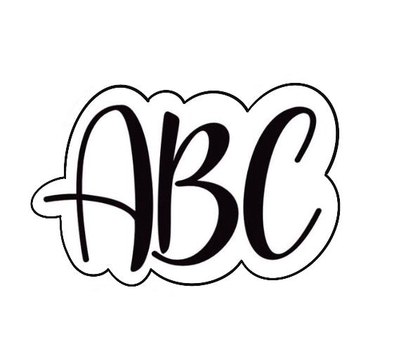 ABC Lettering Cookie Cutter