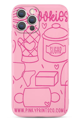 Baking Tools Silicone iPhone Case (Pink)