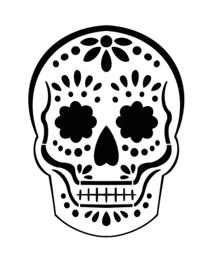 Dia De Los Muertos Skull w/o Stencil