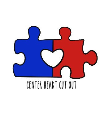 Puzzle with Heart Cut Out
