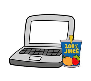 Laptop with Juice