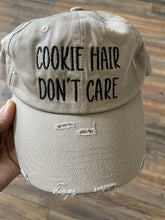 Load image into Gallery viewer, Cookie Hair Don&#39;t Care Distressed Cap