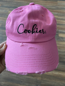 Cookier Distressed Pink Cap