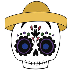 Day of Dead Skull with Hat